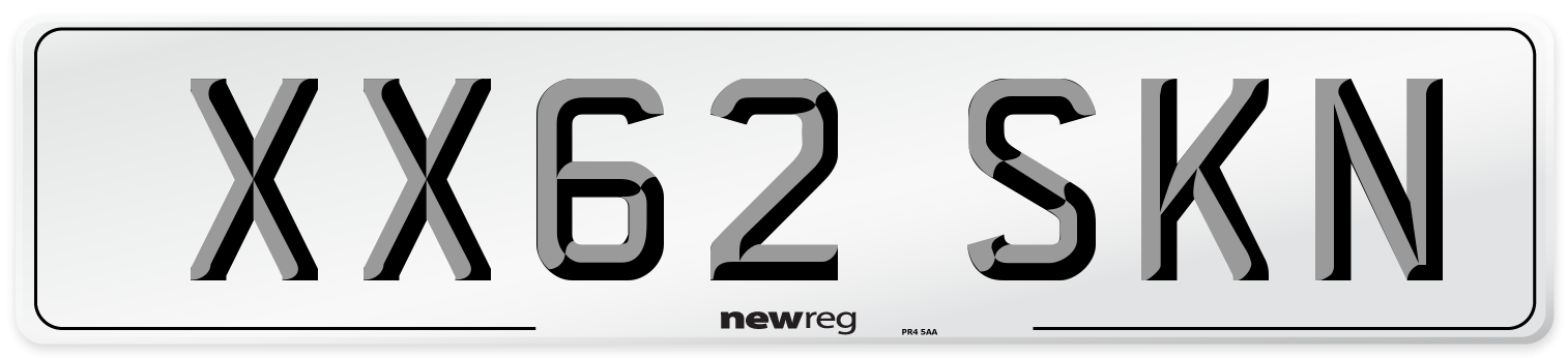 XX62 SKN Number Plate from New Reg
